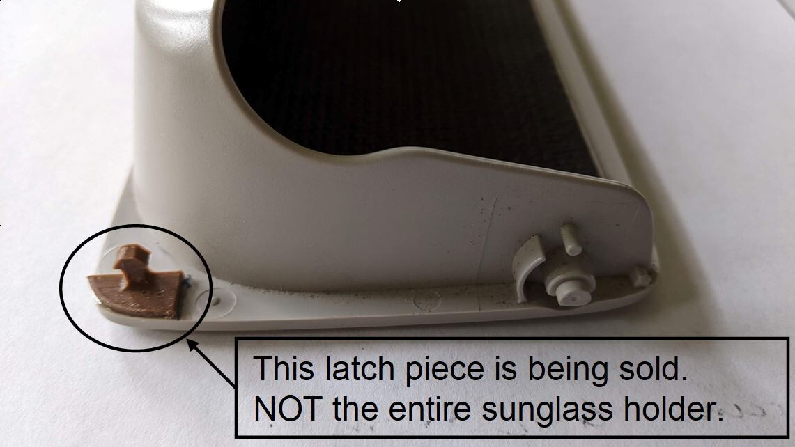 Sunglass Holder Latch for Subaru 2015 Outback and other years - 3D