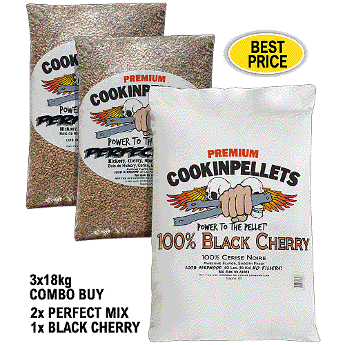 CookinPellets Perfect Mix Premium Smoker Pellets for ALL makes BBQ Smoker Grills - Foto 19 di 31