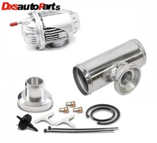 EMUSA SSQV Style Universal BOV With 2.5 Tube Pipe Piping Civic EVO STI Silver