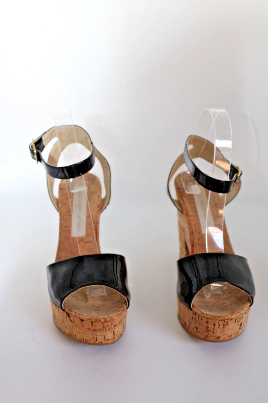 Stella McCartney — Stella McCartney Skyla Vegan Leather Cork Platform Sandal - Size 38 - CL 64.24