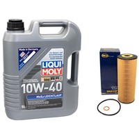 MotoröL ÖLfilter SH414P Set MOS2 Leichtlauf 10W-40 5 Liter FüR Daewoo Musso