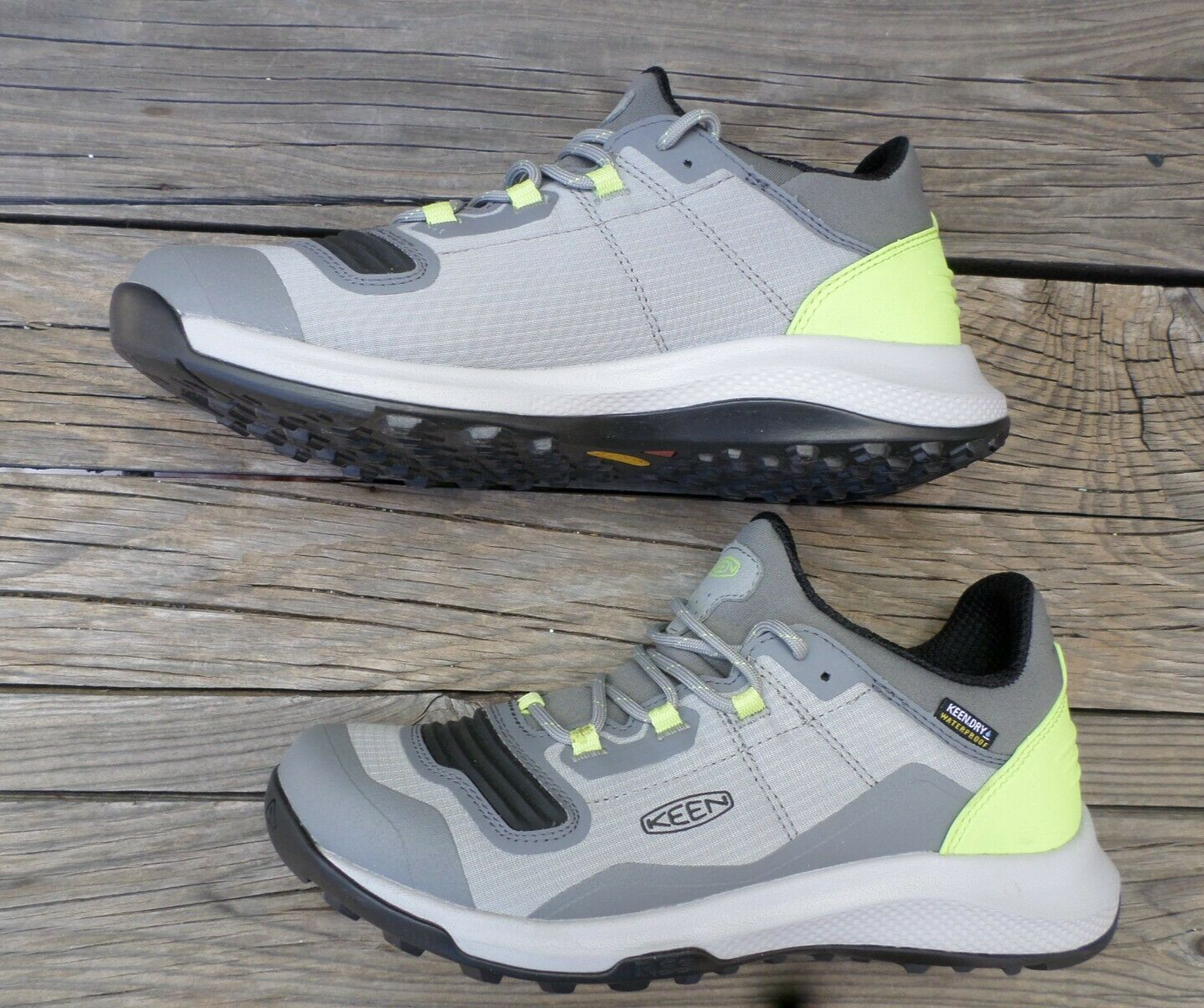 Nuove scarpe da trekking impermeabili KEEN ""Tempo Flex"" grigio verde donna 8