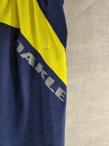 Oakley Hydrolix Mens Track Pants Size XL Dark Blue Training Running Ankle Zip - Picture 10 of 12