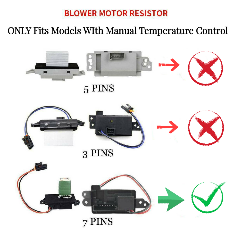 A/C Heater Blower Motor Resistor NEW for Buick Chevy GMC Isuzu Olds w ...