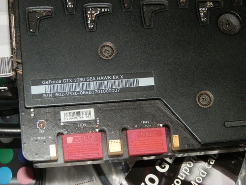 MSI GTX 1080 SEA HAWK EK X GeForce GTX 1080 8GB, Estate Find, Untested, As Is - Picture 4 of 4