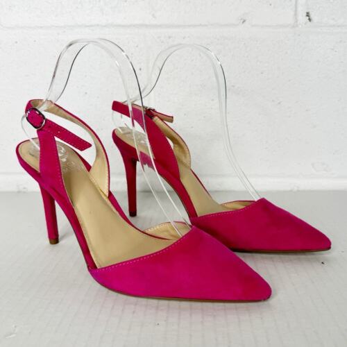Vince Camuto rosa tacco a punta scamosciato taglia 8,5 - Foto 2 di 10