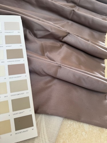 Beautiful Satin Interlined Curtains 128”d x 34”W per Panel for 68” pole - Picture 16 of 19