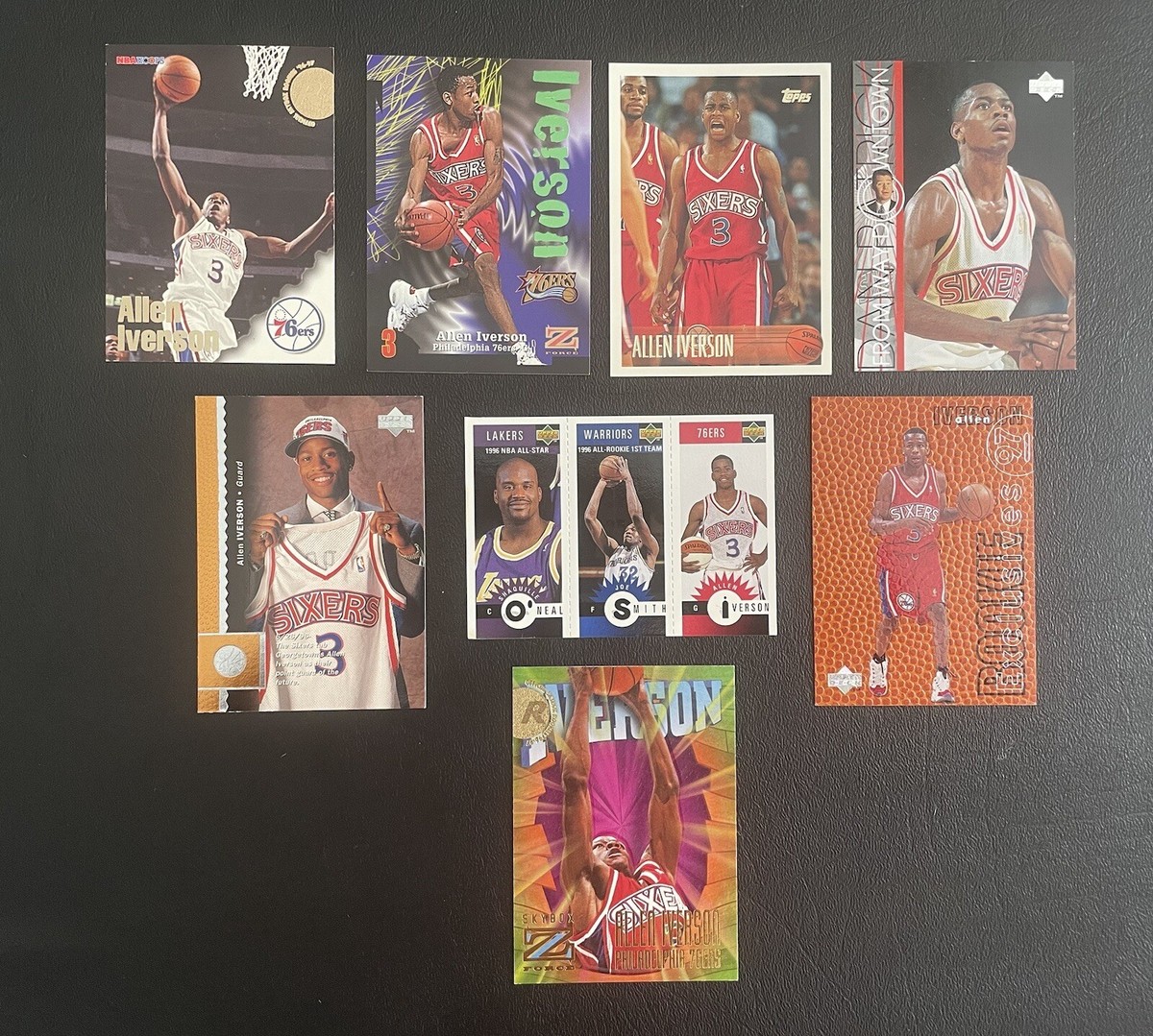 その他 Allen Iverson rc auto topps Allen Iverson 1996-97 Topps Autograph Rookie Card #171 PSA