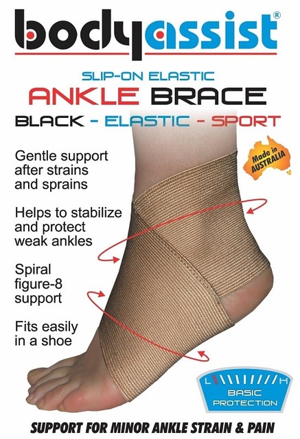 Bodyassist Slip-On Elastic Ankle Brace Orthopaedic Support Swollen Bandage Bodyassist Slip-On Elastic Ankle Brace Orthopaedic Support Swollen Bandage