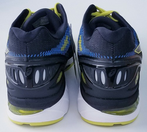 Asics Gel-Nimbus 20 Hombre talla 15, zapatillas de running T800N-9089 Negro/Azul Azufre - Imagen 3 de 8