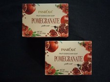 2 bars Decorative Essential oil lightly scented bar soap, 3.5oz Pomegranate USA