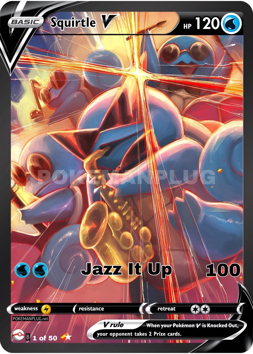 Squirtle Squad Jazz POKEMANPLUG Pokemon Card Non Holo (NonTcg) 1
