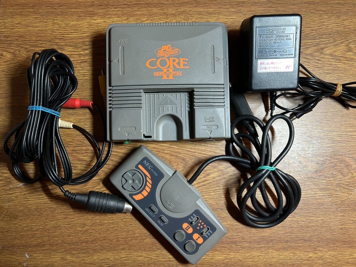PC Engine Core Grafx II 2 CONSOLE SET JAPAN TURBO GRAFX 16