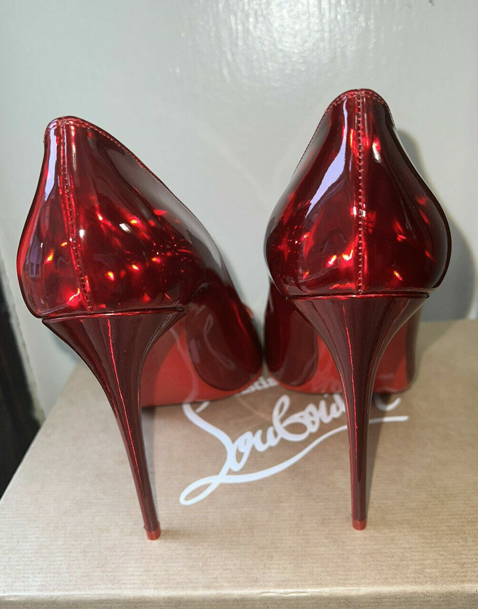 Kate 100 Red Patent leather - Women Shoes - Christian Louboutin