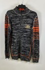 Causeway Collection Mens Gray Heather Seamless Anaheim Ducks Nhl Sweater Size M