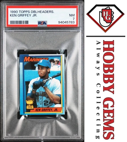 KEN GRIFFEY JR PSA 7 1990 Topps Doubleheaders C2