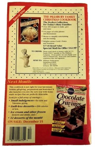 Holiday. Keeping In Touch With Family & Friends. Pillsbury Classic Cookbooks. - Picture 2 of 6
