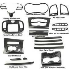 20x Carbon Fiber Inner Set Panel Decor Cover Trim Kit for Chrysler 300/300C 15+