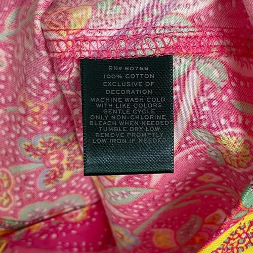 Lauren Ralph Lauren Paisley Sleep Shirt Tunic Dress Coverup Small - Picture 10 of 10