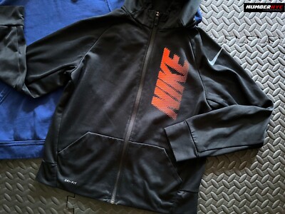 orange and black nike sweater
