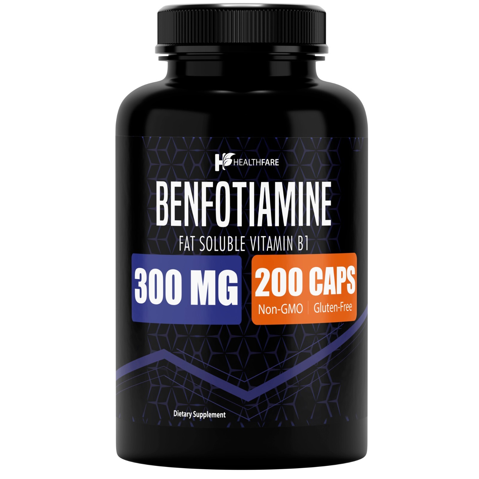 Benfotiamine 300mg 200 Capsules Fat Soluble Thiamine Vitamin B1