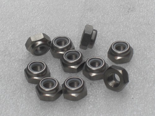 10x M10x1.25mm STAINLESS Nyloc Nuts DIN985 Metric Fine, Yamaha Suzuki Honda KTM - Picture 3 of 3