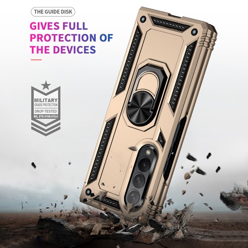 Für Samsung Galaxy Z Fold5 Fold4 Fold3 Stoßfest Gummi Ring Ständer Hülle Cover - Bild 41 von 92