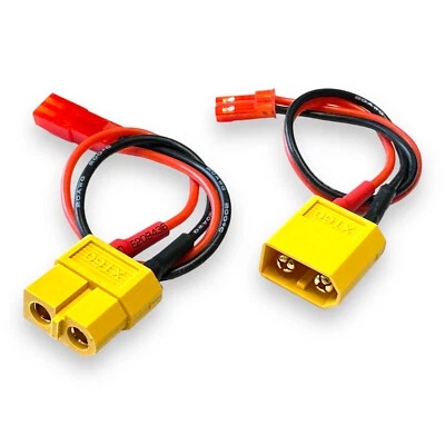 ✅ 1x Paar Adapter Set XT60 auf BEC JST Ladekabel Kabel LiPo Akku Stecker Buchse✅ - Bild 1 von 4
