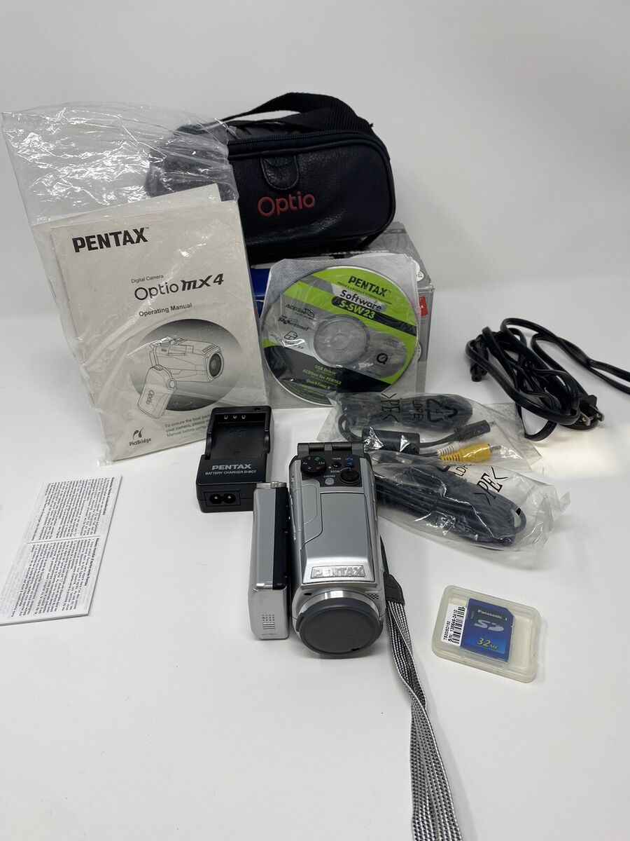 Pentax Optio MX4 Digital Camera Video w/Charger, SD Card Pentax Optio MX4 Digital Camera Video w/Charger, SD Card