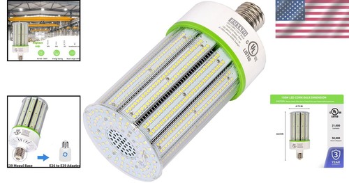 Super Bright E39 LED Corn Bulb, Instant On, 360-Degree Beam for Industrial Use - Picture 2 of 8