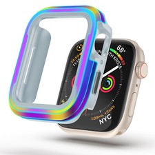 For Apple Watch Series 10 46/42/49/45/44/41/40mm Metal Frame TPU Shockproof Case