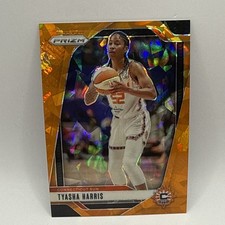 Tyasha Harris 2024 Panini Prizm WNBA Orange Cracked Ice Prizm Card-#102 Sun