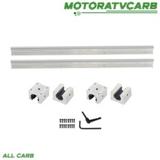 ALL-CARB 2Pcs SBR12-500mm Linear Shaft Rail  4  SBR12UU Square Bearings Block
