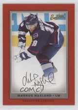 2006-07 Upper Deck Bee Hive Red Facsimile Signature Markus Naslund #3 l7u