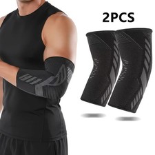 2Pcs Elbow Support Sleeves Compression Brace Sports Gym Breathable Stretch