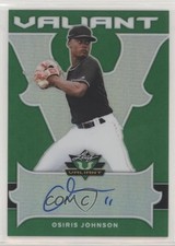 2018 Leaf Valiant Green 44/99 Osiris Johnson #BA-OJ1 Auto 0f8