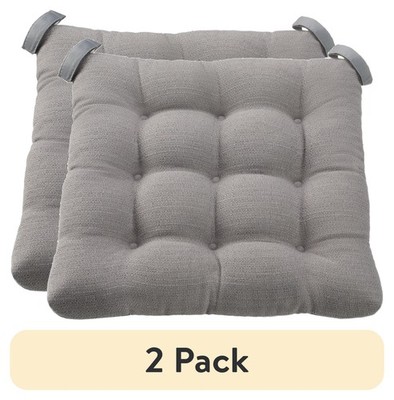 (2 pack) Mainstays Textured Chair Seat Pad (Chair Cushion), 1-Piece, 15.5'' x 16''