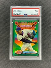 DOC GOODEN 1993 Topps Finest #113 Refractor PSA 9 Mets HOF SP