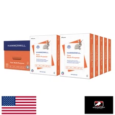 Hammermill Fore Multipurpose 24lb 8.5x11 Copy Paper 10 Ream / 5000 Sheets