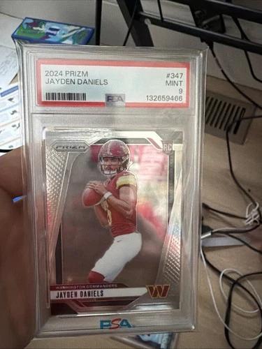2024 Panini Prizm - Rookies Jayden Daniels #347 (RC) PSA 9
