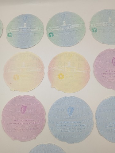PEUGEOT BIG JOB LOT OF 13 IRISH CAR TAX DISCS FROM SAME CAR VEOLOGIST VELOLEGY - Picture 10 of 13