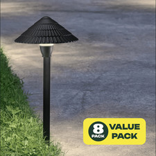 8 Pack Low Voltage Landscape Lighting AC/DC 12-24V Waterproof Aluminum Outdoor