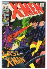 X-Men 59 1969 Marvel Comics VG/F 5.0 Havok Cyclops Angel Sentinels