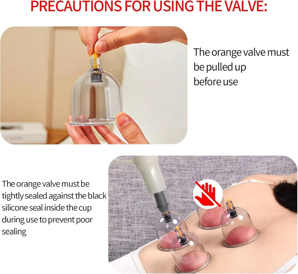 Cupping Set, Cupping Therapy Sets 24 Cups with Pump Suction Cupping Kit for Body Foto 2 de 4