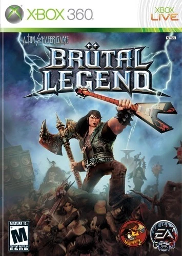 BRUTAL LEGEND (XBOX 360) DISC + CVR ART + MANUAL - NO CASE - VERY GOOD