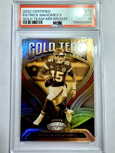 2022 Patrick Mahomes SP 15/249! Certified Gold Jersey # Match 1/1 PSA 10 💎 MINT