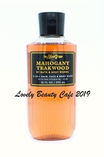 BATH  BODY WORKS / MAHOGANY TEAKWOOD / MEN'S 3-IN-1 HAIR, FACE  BODY WASH