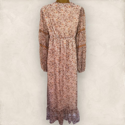 Nasty Gal Womens Paisley Plunge Midaxi Smock Dress UK 6 Runs Large NWT RRP £55 - Picture 6 of 10