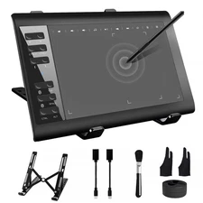 Graphics Drawing with Stand,10x6 Inch Drawing with 8192 Level Pen,12 Hot Keys...
