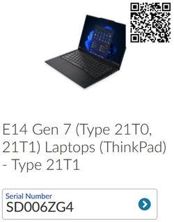 NEW! Lenovo ThinkPad E14 Gen 7 14" Laptop / 512GB / 16GB / AMD Ryzen 7 / WNTY